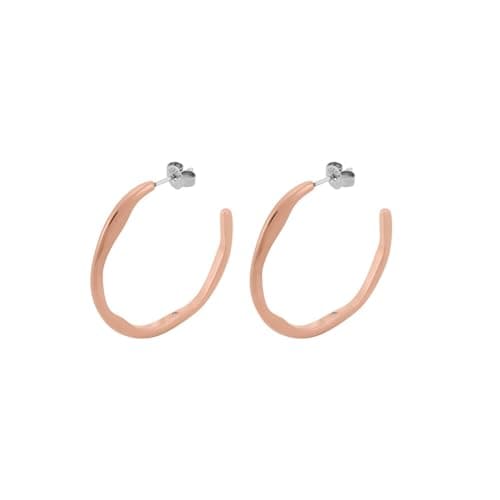 Detalle de Skagen Stak SKJ1874791 pendientes oro rosa de acero inoxidable 👩🎤