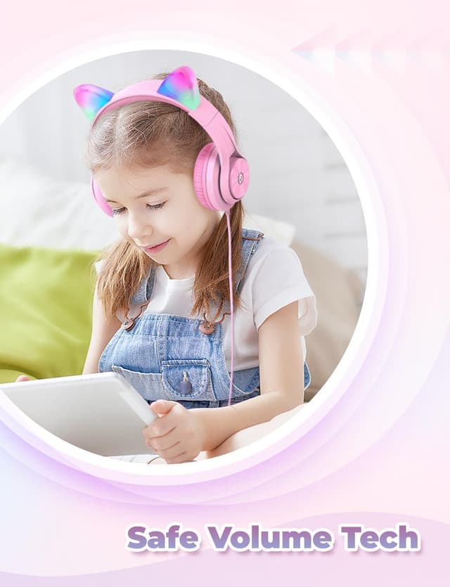 Detalle 2 de iClever Kids Headphones 85 dBA over‑ear