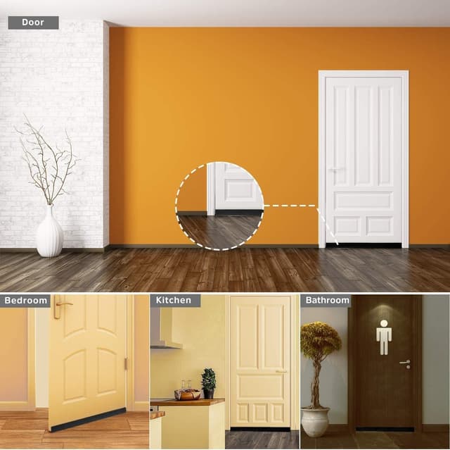 Thumbnail 5 de SXYHKJ Burlete Puerta 200 x 5 cm silicona