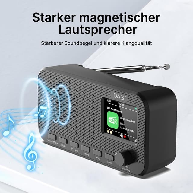 Thumbnail 4 de OiDiPi DAB Radio 2,4-Zoll