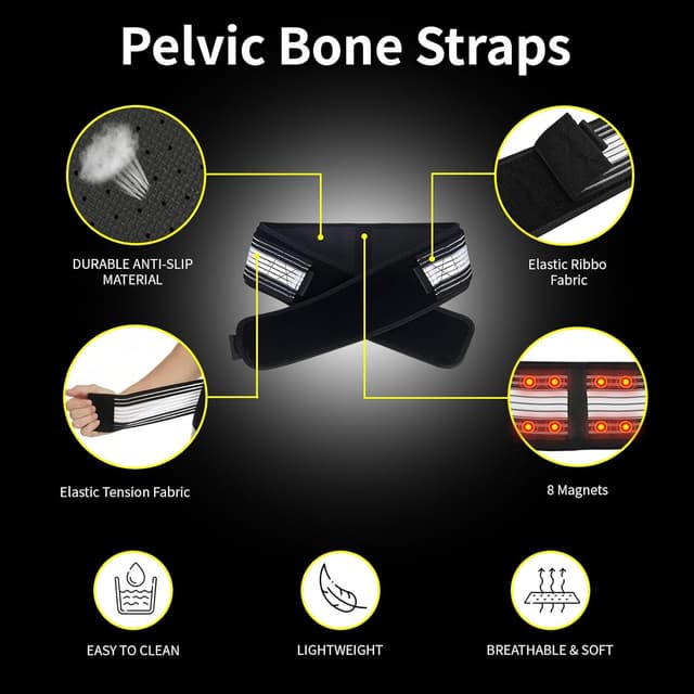 Detalle de 23GUANYI Orthogürtel gegen Ischias- und SI-Gelenk-Schmerzen (L)