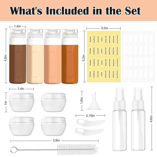 Thumbnail 1 de Redfly Reiseflaschen Set 17‑teilig 85 ml