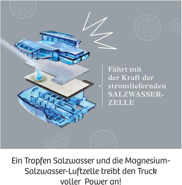 Detalle de KOSMOS Future Cell-Truck (620745) – Bausatz mit Brennstoffzellen-Technik für Gelände-Spielzeugfahrzeuge