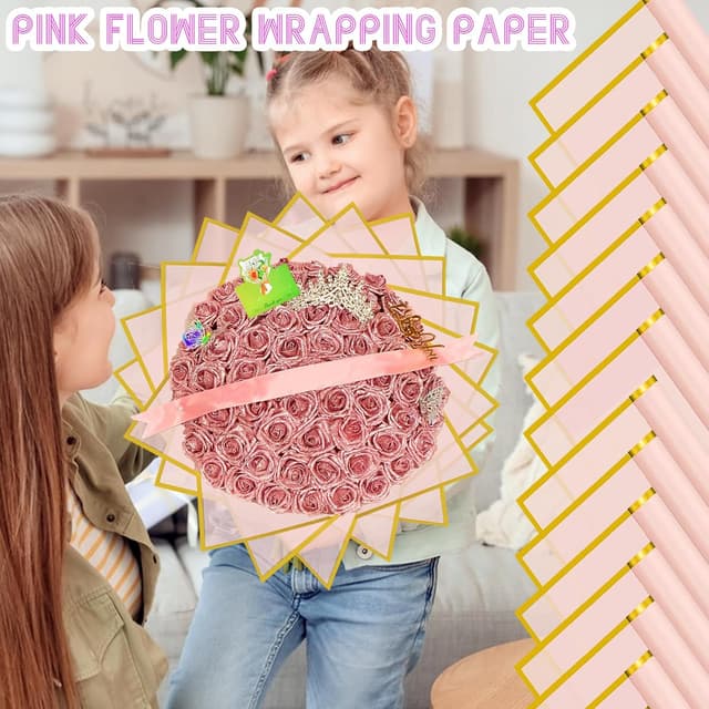 Thumbnail 4 de Xilanhhaa 60 Sheets Flower Wrapping Paper