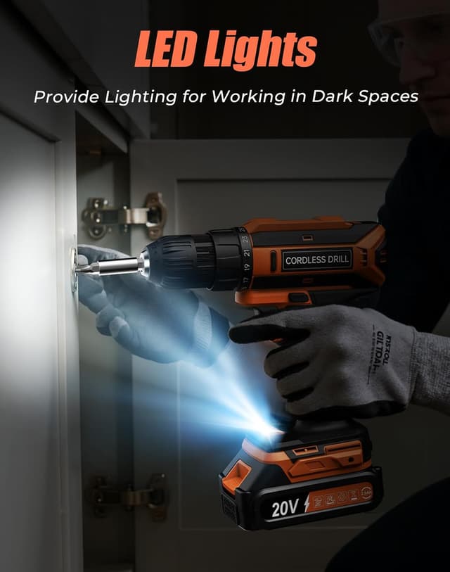 Thumbnail 4 de VIWKO 20V Cordless Drill Set