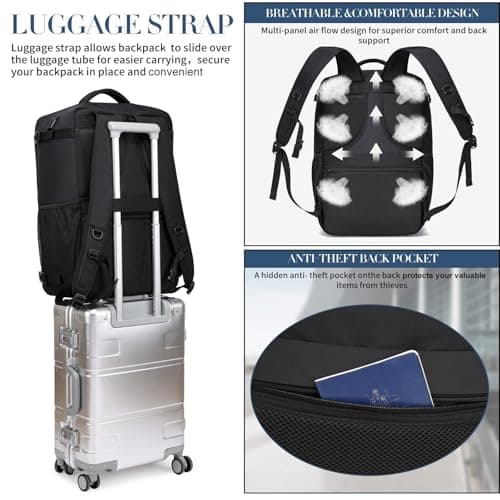 Thumbnail 6 de PUSLOM Mochila de cabina 55x35x25 cm (48 L) con puerto USB y bolsillo para portátil