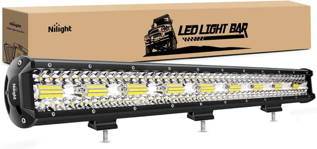 Detalle de Nilight 26-Inch LED Light Bar 540W Flood/Spot Combo (Triple Row) for Off-Road & Work Use