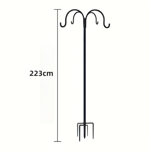 Detalle de QUZGVEXA adjustable bird feeder pole with multi-hook hanging station (223cm)
