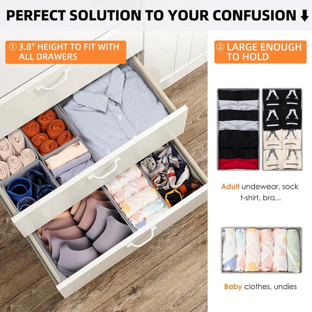 Thumbnail 3 de Criusia Drawer Organizers 15-Pack for Baby Clothes