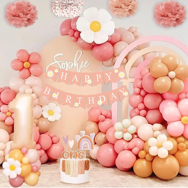 Thumbnail 2 de 1. Geburtstag Mädchen Deko mit 1 Ballon