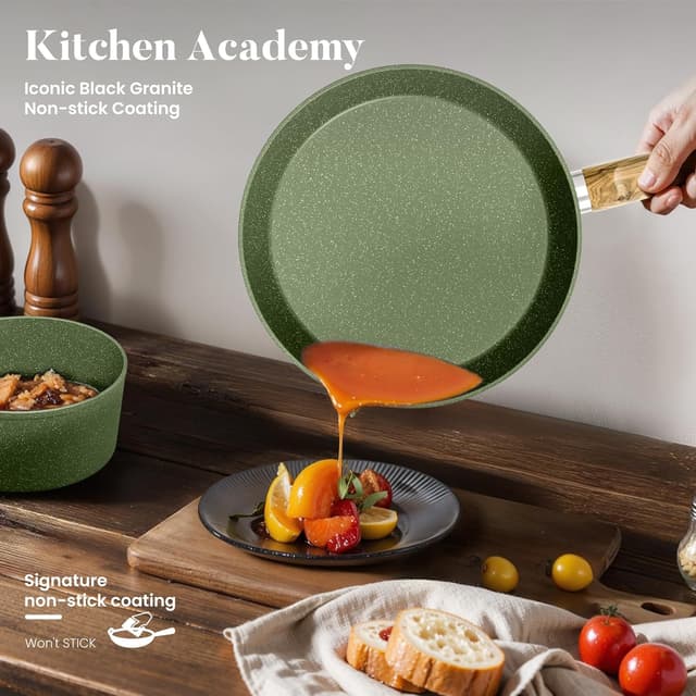 Detalle de Kitchen Academy granite non-stick set