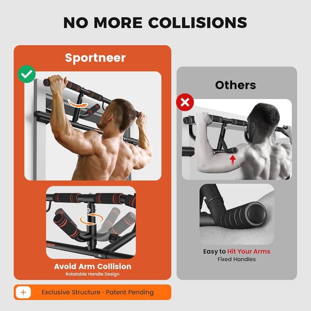 Detalle 2 de Sportneer Barra per trazioni fino a 200 kg