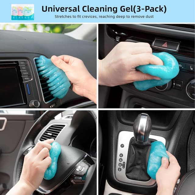 Detalle de TICARVE 9Pcs Car Interior Detailing Kit for Dash, Vents & Electronics