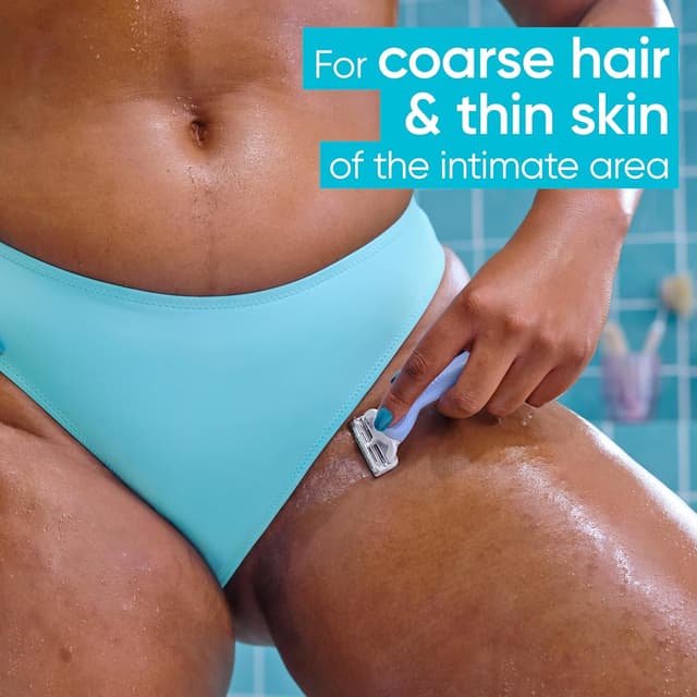 Detalle 2 de Gillette Venus Pubic Hair & Skin razor blade refills (10) with anti-irritation barrier