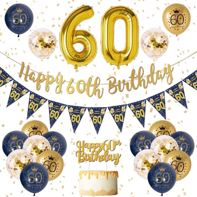 Imagen de 60th birthday decorations 1.5m banner set en OfertitasTOP