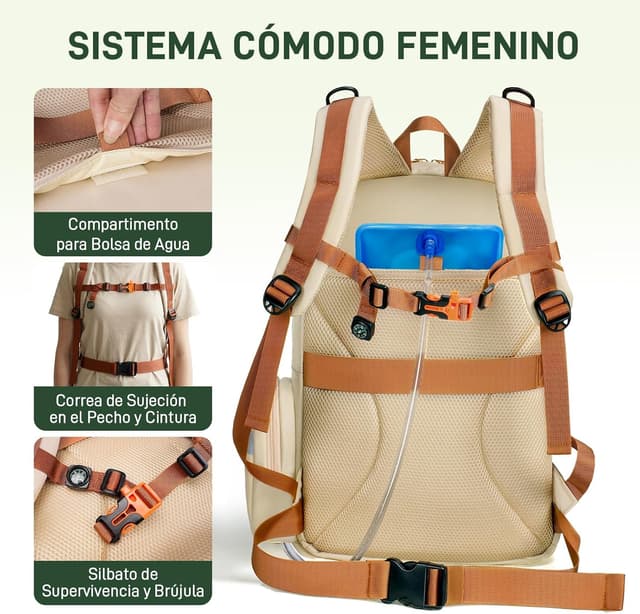Thumbnail 5 de YOREPEK Mochila Crossfit Mujer 25L