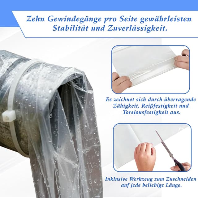 Detalle 1 de Dachrinnenschlauch Set 20 cm x 10 m