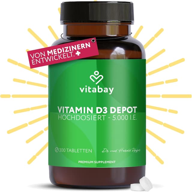 Detalle de vitabay Vitamin D3 5000 IE Kapseln đź’Š