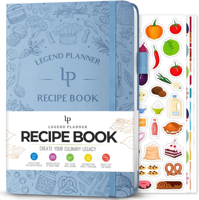 Thumbnail 6 de Legend Recipe Book Mystic Blue A5