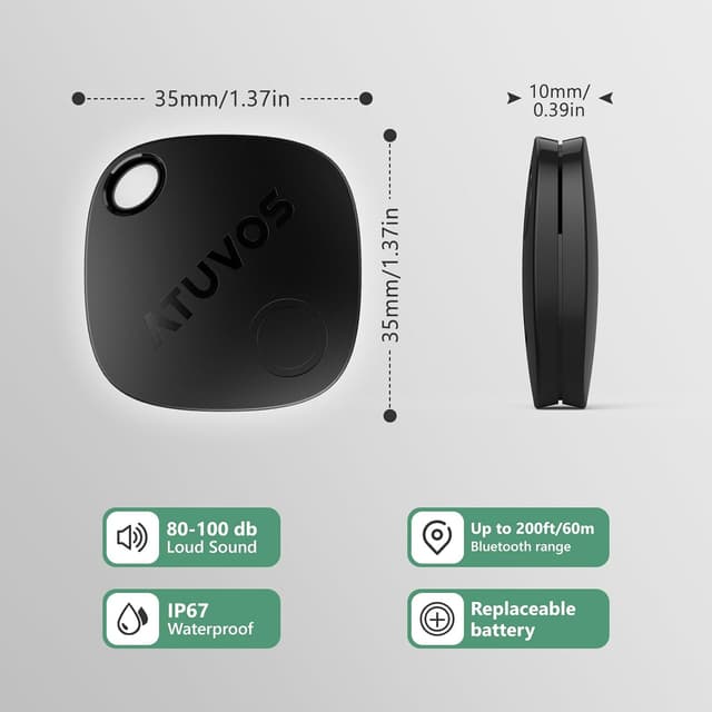 Thumbnail 5 de ATUVOS Air Tag Tracker 2-pack for keys and bags