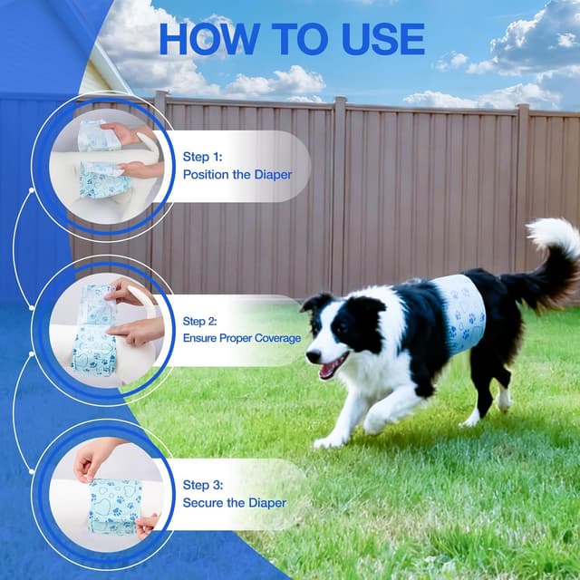 Detalle 1 de Pannolini per cani Flying Paws L, 52 pezzi