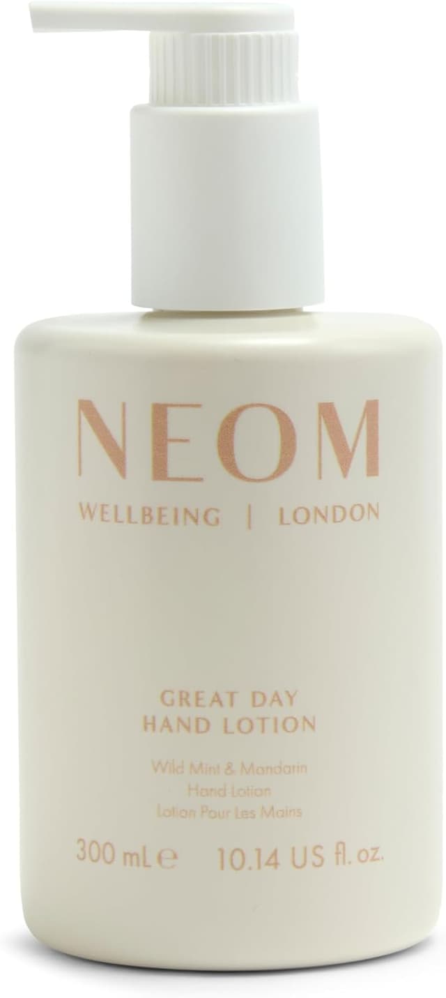 Detalle de NEOM Great Day Hand Lotion (300ml) – Wild Mint & Mandarin with 7 essential oils