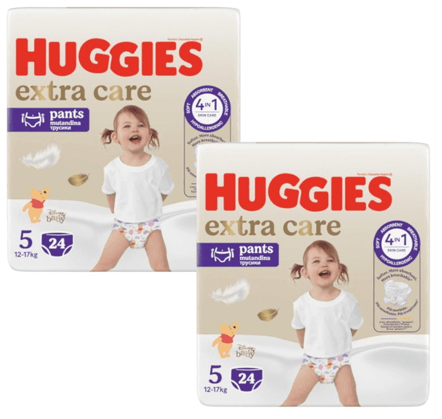 Imagen de Huggies Extra Care Pañales Braguitas Disney Talla 5 🌟 2x24 Uds en OfertitasTOP