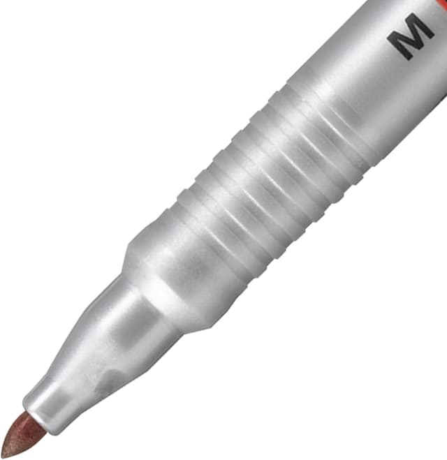 Detalle de STABILO Permanent-Marker Write-4-all Medium (10er Pack, rot) – für harte Oberflächen