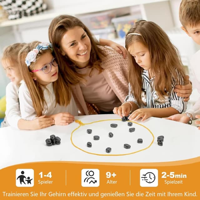 Detalle de HOKYYCC Magnetspiel: tragbares magnetisches Schachspiel für Familie, Camping & Reisen