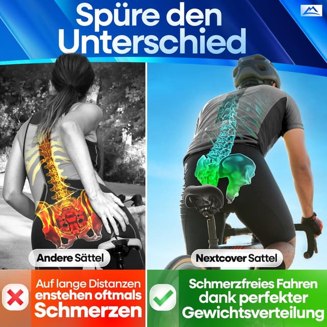 Detalle 1 de NEXTCOVER Fahrradsattel Memory Foam 3.0