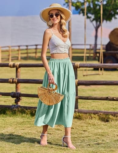 Thumbnail 3 de Zeagoo Jupe longue élégante avec poches ⚙