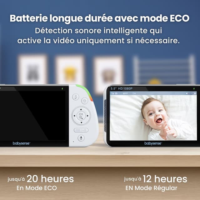 Thumbnail 4 de Babysense Moniteur bébé Full HD 20h