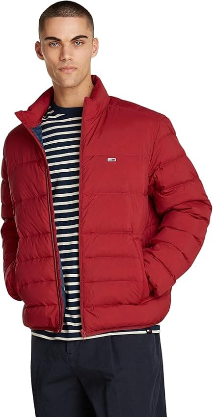 Detalle de Tommy Jeans Packable Down Jacket Hombre Roja