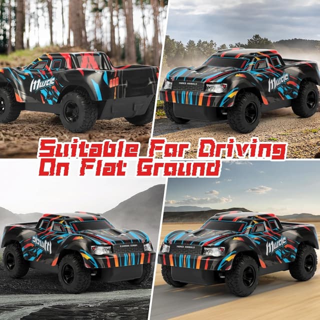 Detalle de BAZADER Voiture télécommandée RC 1:22 pour enfants (3 à 8 ans) : double vitesse et éclairages