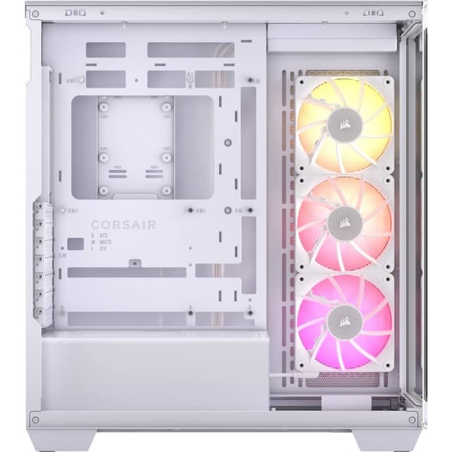 Detalle de Corsair iCUE LINK 3500X RGB Torre Templada Blanca