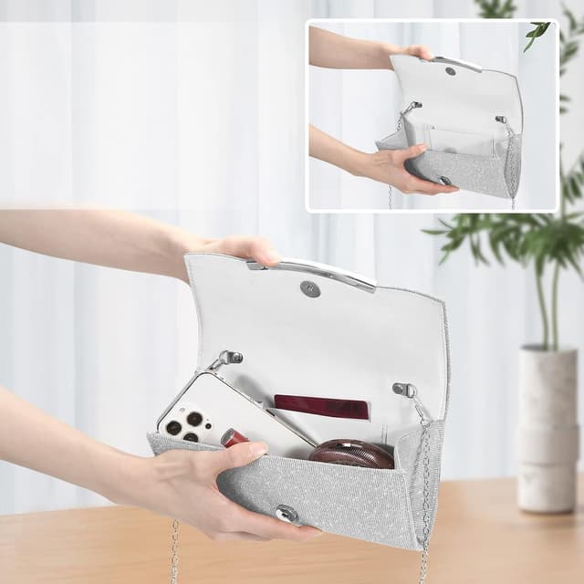 Thumbnail 2 de Weenwill Silberne Clutch 20 cm