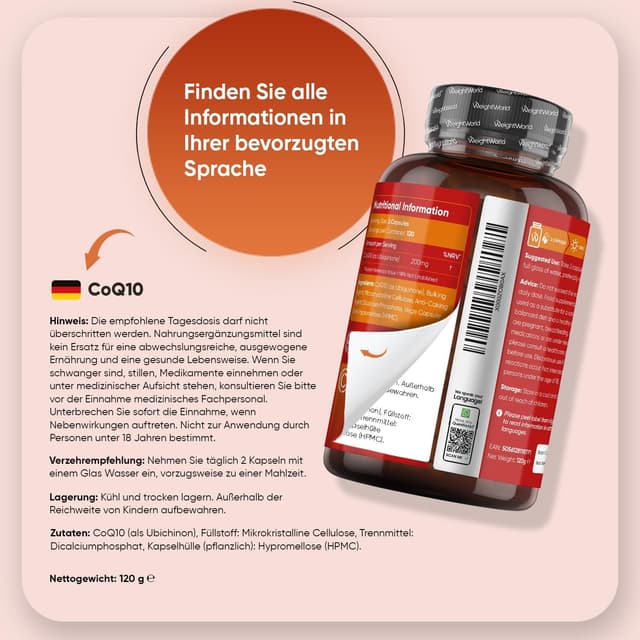 Detalle 2 de WeightWorld Coenzym Q10 200 mg đ