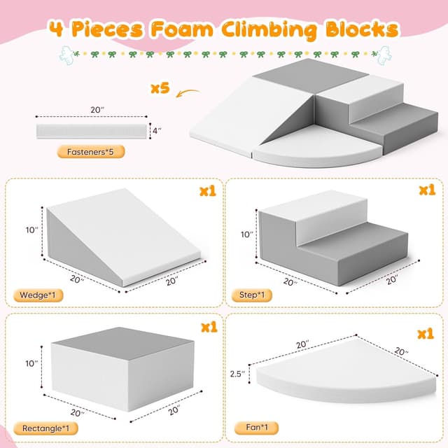 Thumbnail 5 de MINENICE Bloques de espuma para niños