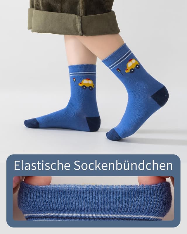 Detalle 2 de Kyopp Kinder Socken 10er Set mit Spaßdesign