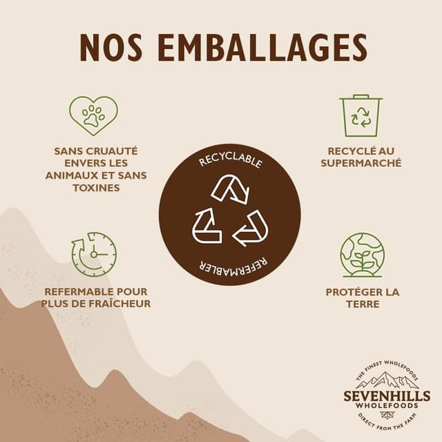 Thumbnail 4 de Sevenhills Wholefoods protĂ©ines de pois 1kg đ„€