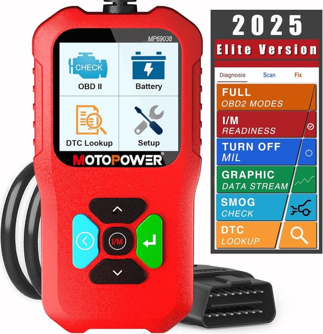 Detalle de MOTOPOWER MP69039 OBD2 Scanner with CAN diagnostic