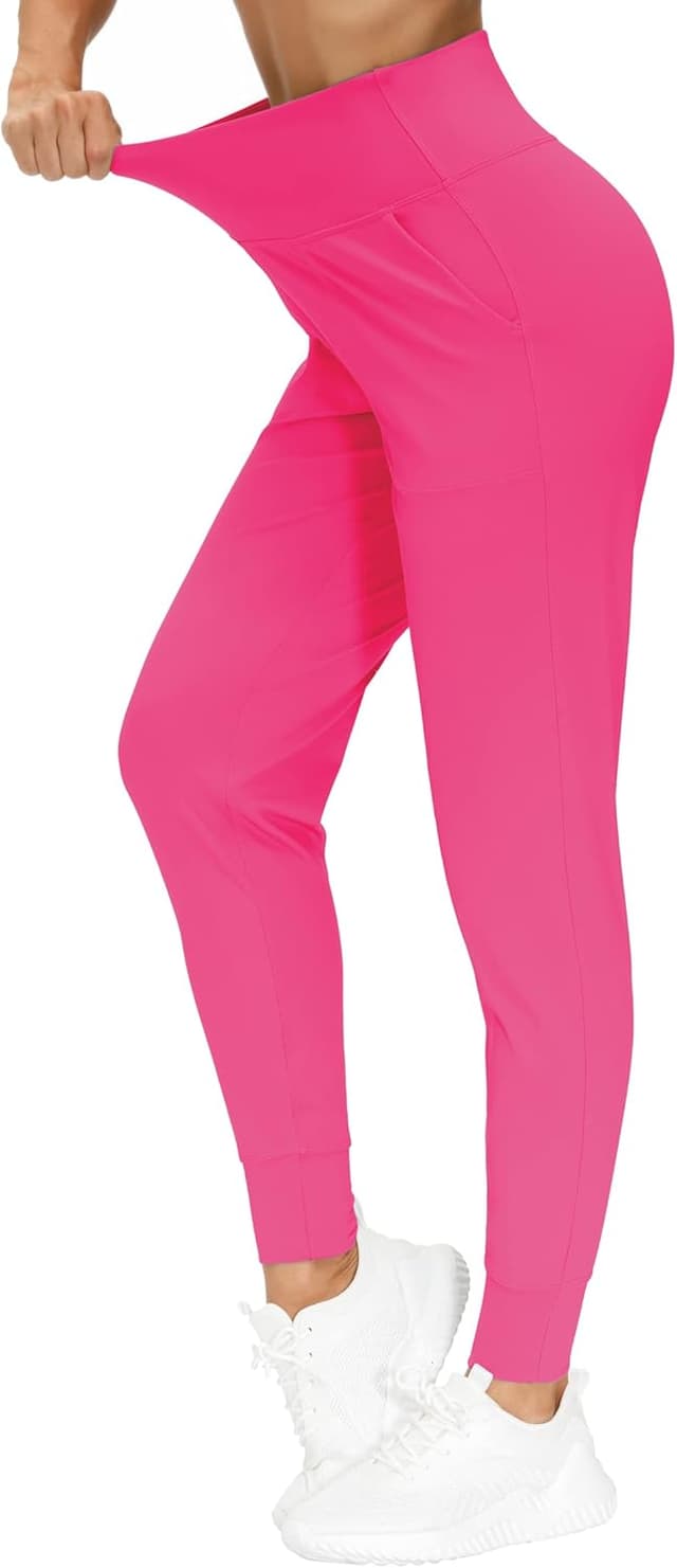 Detalle 2 de THE GYM PEOPLE Jogginghose Damen – leichte Sportleggings mit High Waist für Yoga, Fitness, Laufen