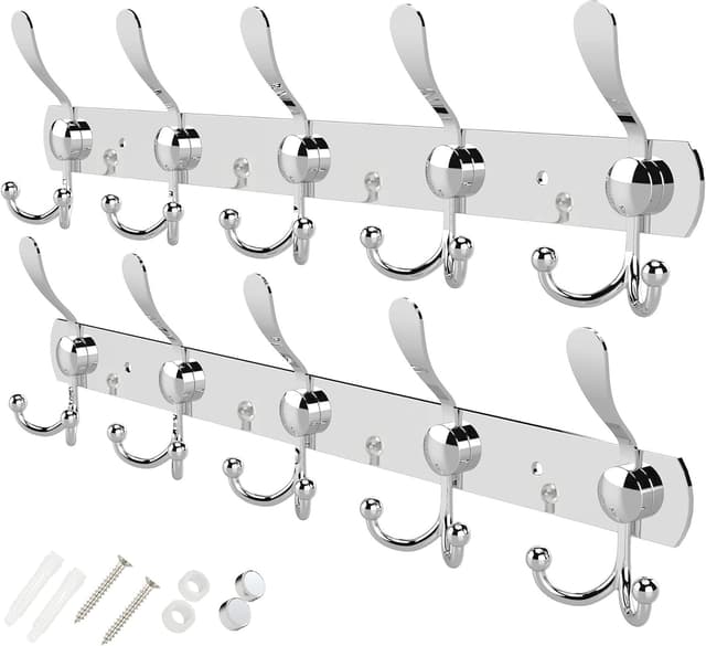 Detalle de GlazieVault wall coat hooks 2 pack