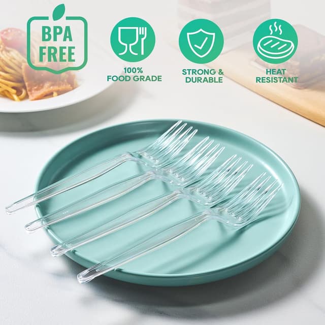 Thumbnail 3 de FOCUSLINE Plastic Forks 360 Count 🍴