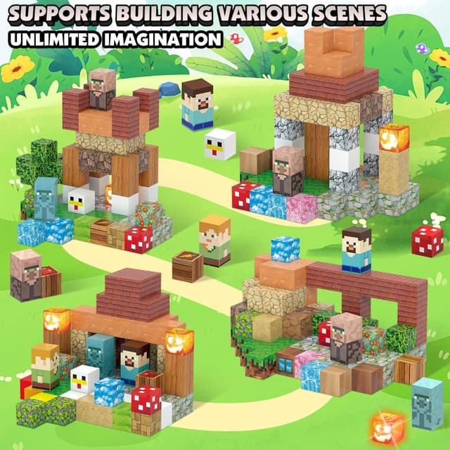 Detalle 2 de AIDYVOI Magnetic Blocks 3D Building Set 🧩