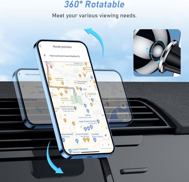 Thumbnail 4 de Blukar Handyhalterung Auto 360° Magnetische Halterung