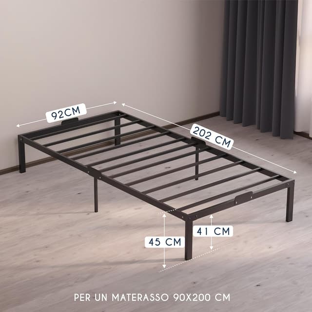 Thumbnail 1 de Dreamzie Struttura Letto Matrimoniale 90x200 Altezza 45 cm