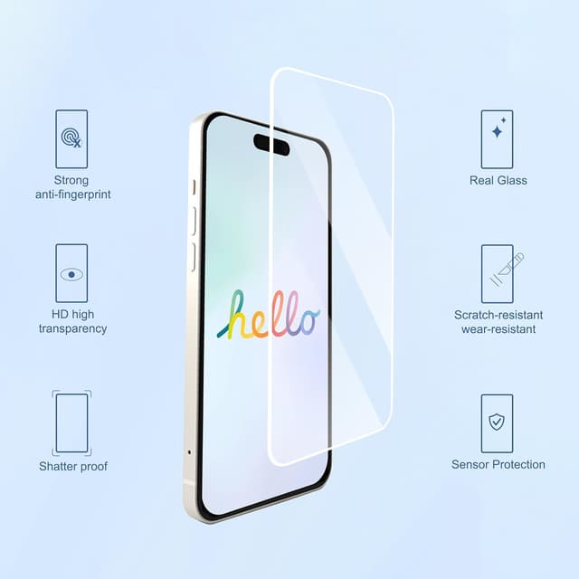 Detalle 2 de Ailun iPhone 17 Pro Max 3 Pack Screen Protector