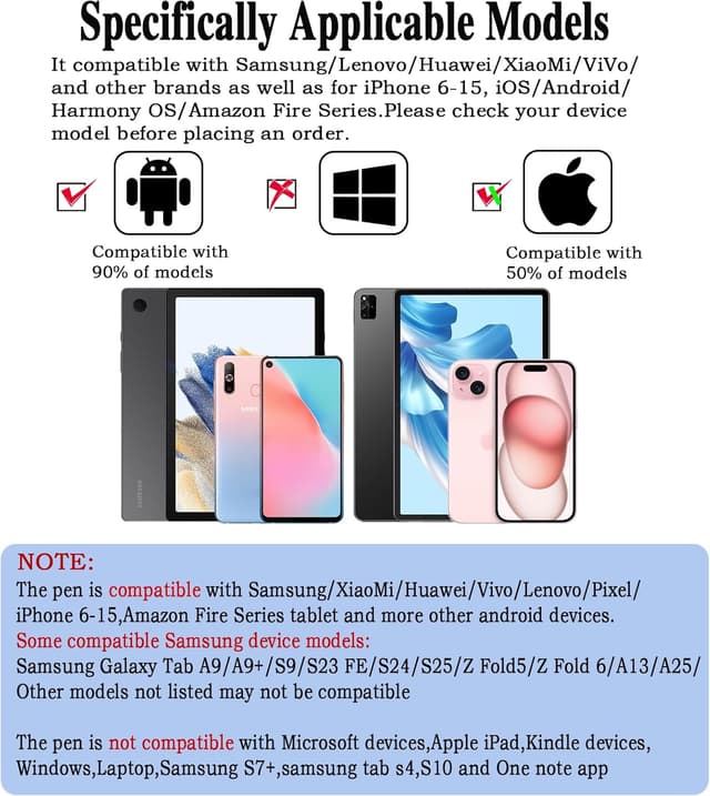 Thumbnail 1 de Type-C Rechargeable Stylus Pen for Android 10h