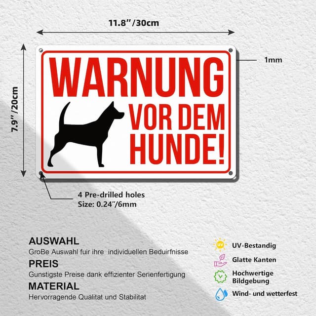 Detalle de TAKULA Warnschild 30×20 cm ⚠